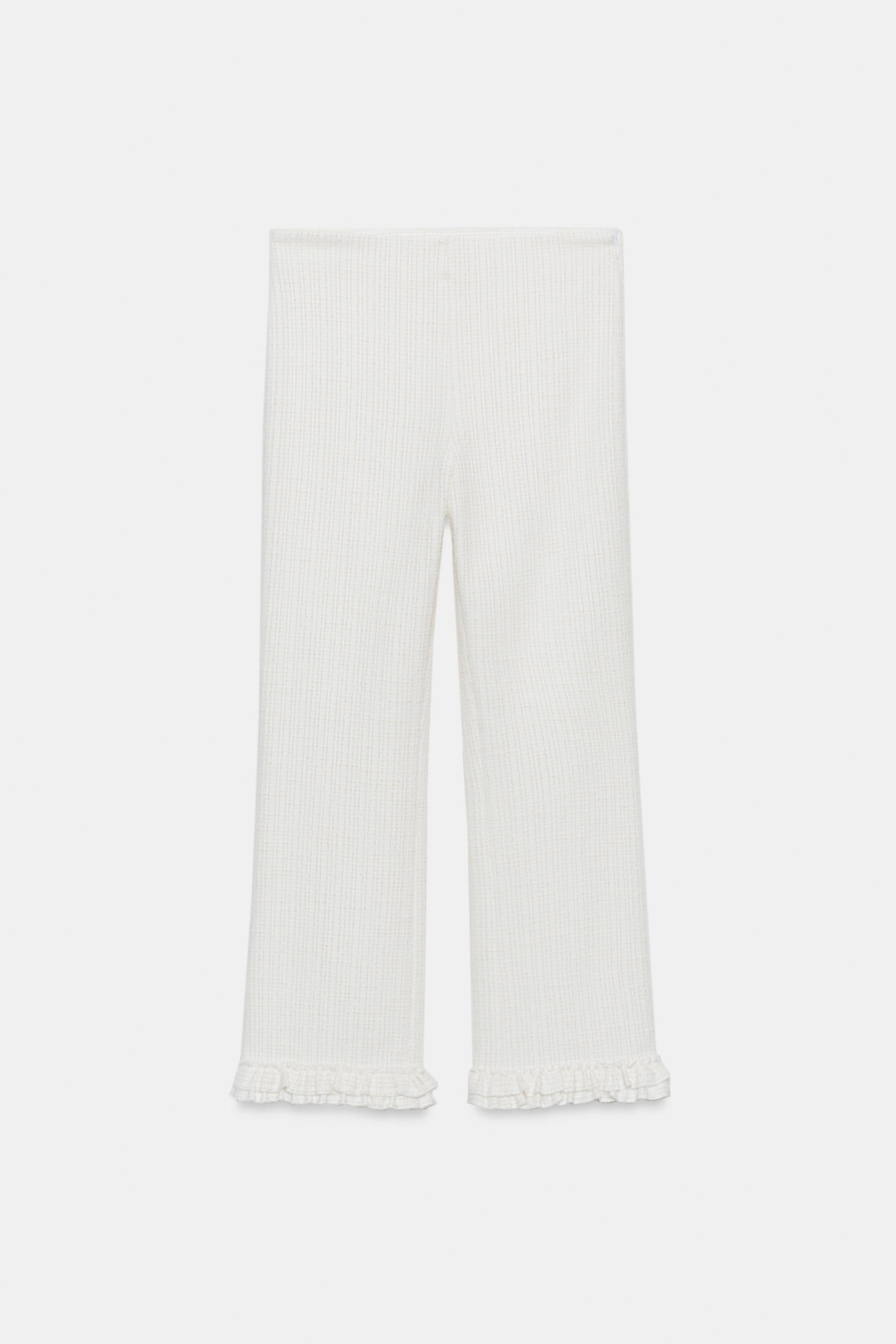 MINI FLARE RUFFLED PANTS